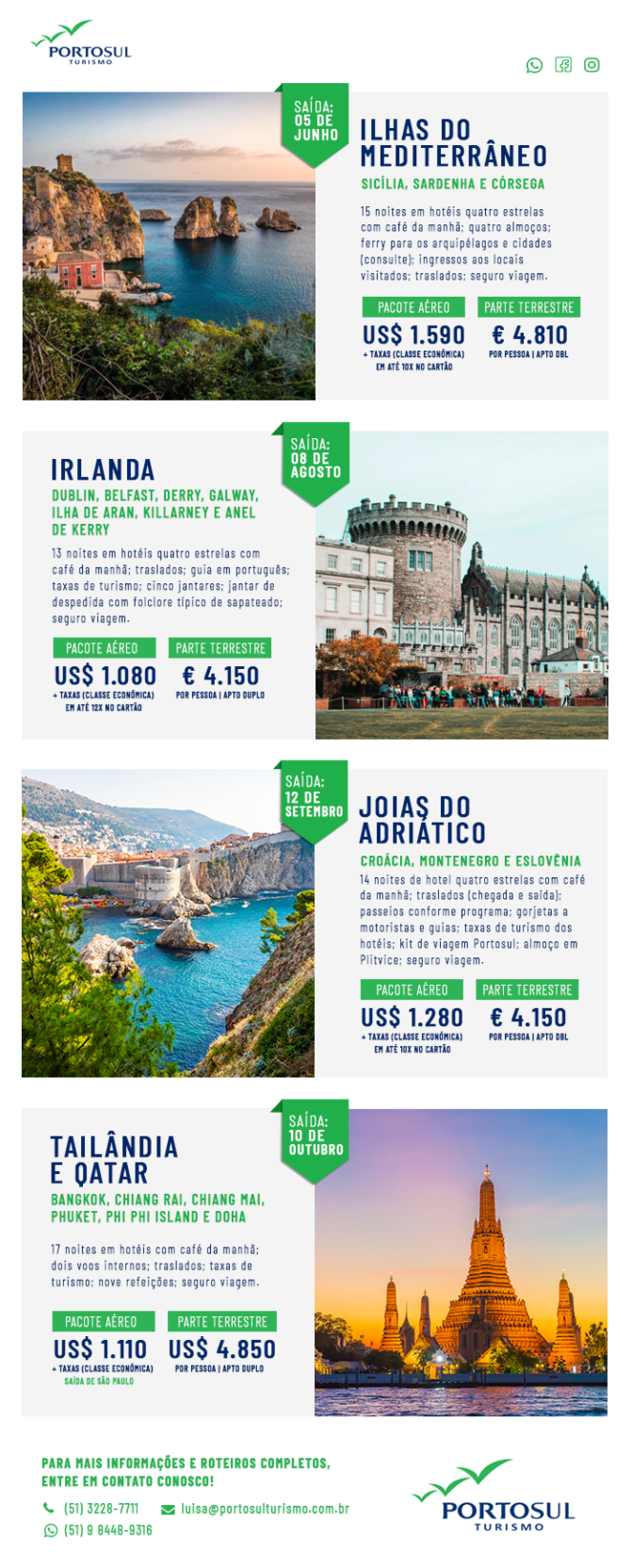 E-mail marketing Portosul Turismo